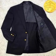 【極美品】XLサイズ ブルックスブラザーズ BROOKSCOOL 光沢 紺ブレ