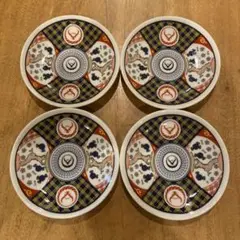 吉野家伊万里絵付け模様丸型皿 4枚セット