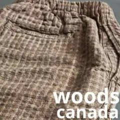 色味◎woodsカナダ　ショーツ　シアサッカー　ワッフル