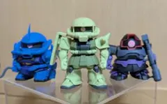 [ガンダム]ビルドモデル 02 グフ＆ドム、一番くじザクⅡ セット