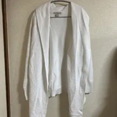 レディース　カーディガン　白色　Lサイズ