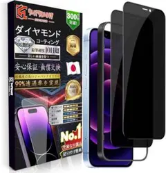 ❣️未使用❣️2枚入り覗き見防止強化ガラスフィルムiPhone15pro