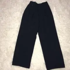 ラルフローレン　スラックスパンツ　Mサイズ　ネイビー　ウール　キュプラ