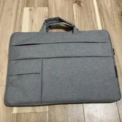 グレー ノートPCケース 持ち運び便利