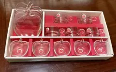 カップ ソーサー 小鉢 セット レトロ リンゴ りんご 林檎 アップル