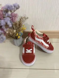 レッド スニーカー ベビーシューズ