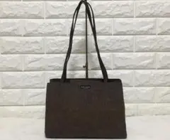 no11098 ケイトスペード レザー ウール トート バッグ