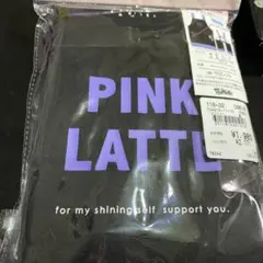 PINK LATTE エプロン 黒 紫　ピンクラテ　130