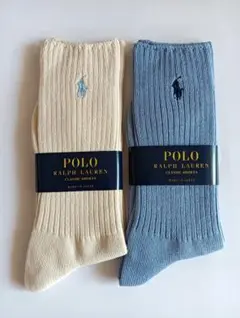 RALPH  LAUREN ポロラルフローレン メンズ ソックス 2足セット