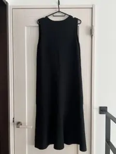 GU 黒のノースリーブニットワンピース