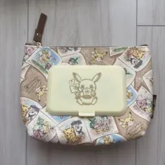 ピカチュウ フタ付きポーチ