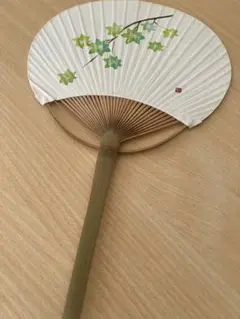 書道★和紙★うちわ★紅葉★ハンドメイド★和柄★日本土産★1点モノ★
