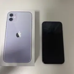 Apple iPhone 11 パープル 本体と箱付き