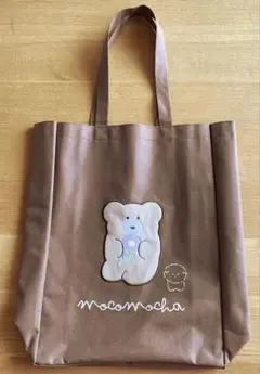 ビニール製 アップリケトートバッグ ほっこりモコモカ