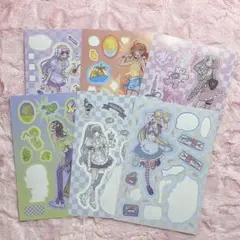 domiworld 韓国作家 手帳デコ シールデコ 韓国シール mering