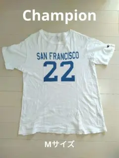 チャンピオン　Champion 半袖　Ｔシャツ　M　ホワイト　サンフランシスコ