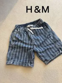 H&M ストライプ柄 ハーフパンツ