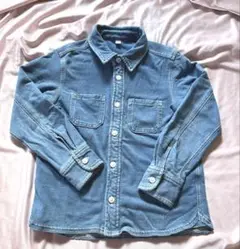 無印デニムシャツ120ストレッチあり