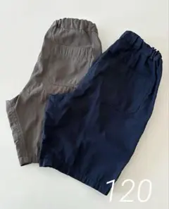 無印良品 MUJI 短パン ハーフパンツ 120cm 2枚セット
