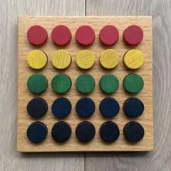 【Dusyma】デュシマ社 ステッキ遊び 5×5 ペグさし 色遊び はめ込み遊び