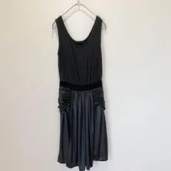 ALEXANDER WANG ワンピース ニット ノースリ 黒 グレー