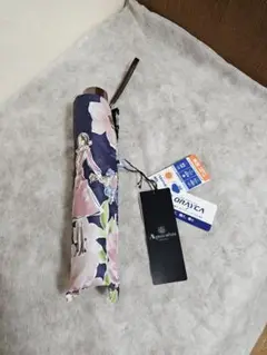 Aquascutum 花柄 晴雨兼用折りたたみ傘
