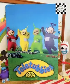 テレタビーズ①　 ブリキ看板　アメリカン雑貨　アメリカンフェンス　世田谷ベース