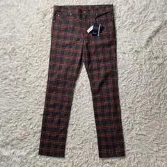 新品未使用】フレッドペリー　スキニーパンツ　ストレッチ　タグ付き　チェック　XL