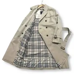 美品 バーバリー ロンドン ノバチェック ライナー ギャバジン トレンチコート