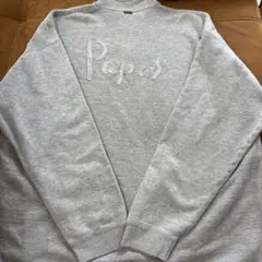 Papas パパス　ハーフジップ　スウェット　トレーナー