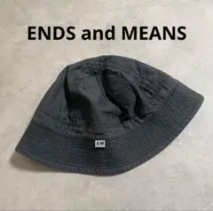 ENDS and MEANS バケットハット ベージュ SMALL 帽子