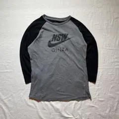 Y2K 00s NIKE GINZA 銀座 ラグラン　ロンT L