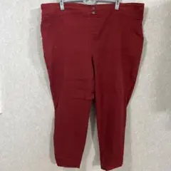 terra & sky バーガンディ 3X パンツ　ズボン