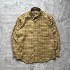 90s ペプシコーラ チェック ネルシャツ 長袖 アメカジ 古着