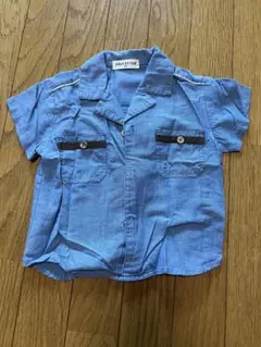 ライトブルー 半袖シャツ 90cm