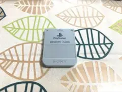 PS1　プレイステーション1用　ソニー純正　メモリーカード　グレー　2枚セット