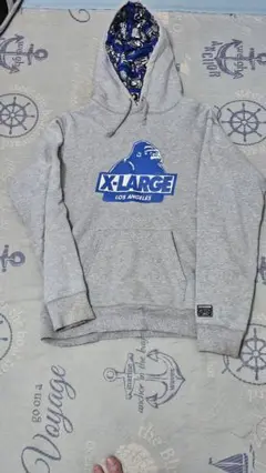 X-LARGE グレー パーカー 　Mサイズ