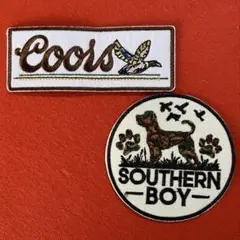 A1965 Coors Beer 鴨狩　狩猟犬　刺繍ワッペン　アイロン
