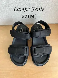 LampJente ベルクロ サンダル 37 M ブラック