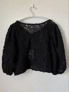 Wcloset ダブルクローゼット ブラックレースボレロ 新品