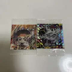 鬼滅の刃 デフォルメシール ウエハース 胡蝶しのぶ　童磨　2枚セット