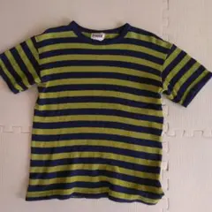 80年代Trocco 緑と青のストライプ Tシャツ