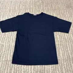 ドレステリア　Tシャツ　半袖　シンプル　ネイビー　紺色　ポケット