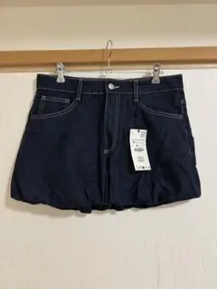 ZARA TRF デニムバルーンスカート M(9~11号)新品未使用タグ付き