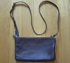 COACH(コーチ)のショルダーバッグ　ポシェット　レザー　カバン　鞄　ブラウン