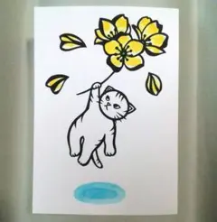 【切り絵】原画　A5サイズ　flower15