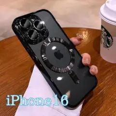 iphone16 magsafe ケース ブラック 黒 ワイヤレス 磁気人気