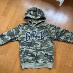 GAP 迷彩柄 ジップアップパーカー