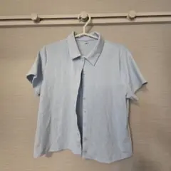 UNIQLO ミニポロシャツ半袖　 XL ライトブルー