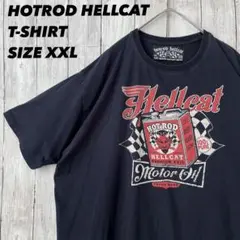アメリカ古着HOTROD HELLCAT ポッドロッドプリントTシャツXXL 黒